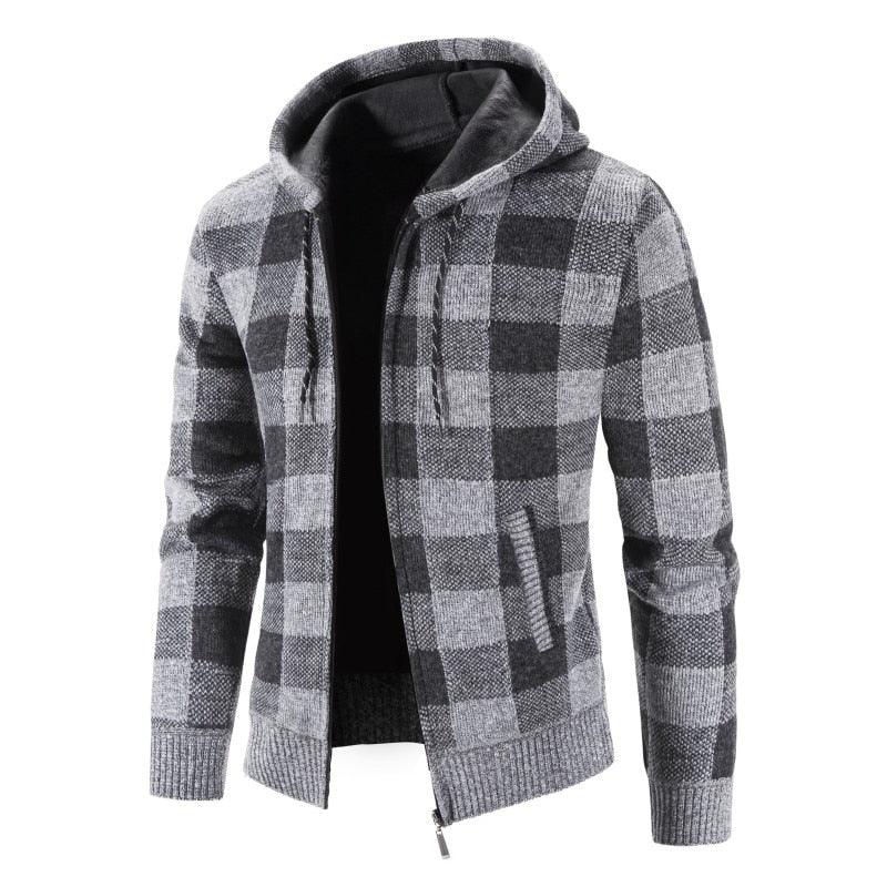 Slim Fit Lightweight Hooded Fleece Jacket