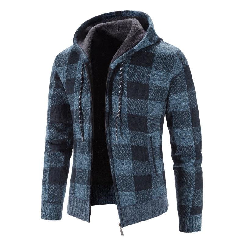 Slim Fit Lightweight Hooded Fleece Jacket