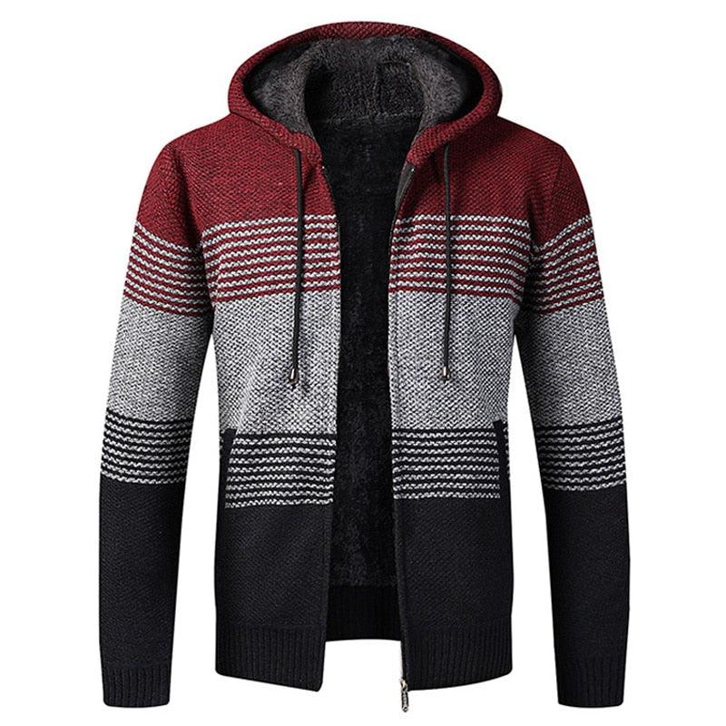 Slim Fit Lightweight Hooded Fleece Jacket