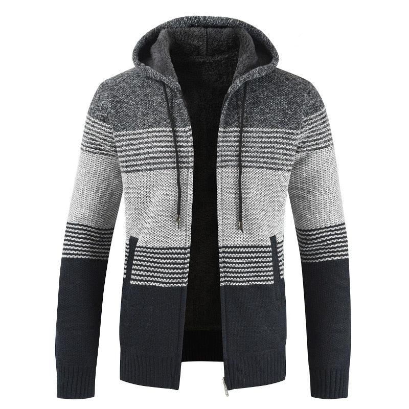 Slim Fit Lightweight Hooded Fleece Jacket
