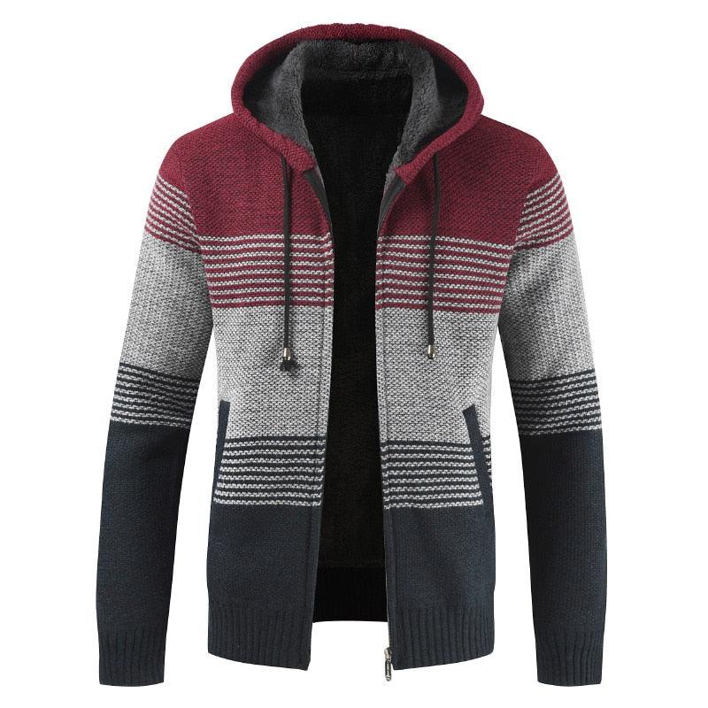Slim Fit Lightweight Hooded Fleece Jacket