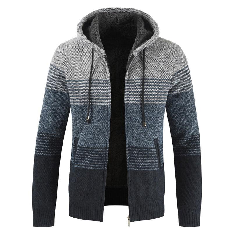 Slim Fit Lightweight Hooded Fleece Jacket