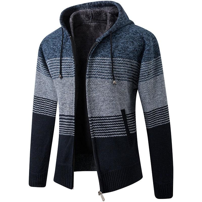 Slim Fit Lightweight Hooded Fleece Jacket