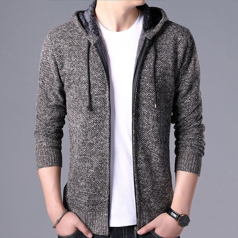 Slim Fit Lightweight Hooded Fleece Jacket